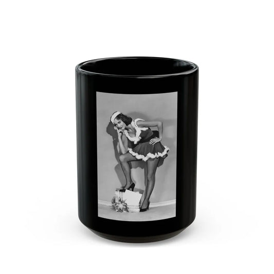 Julia Adams #205 (Vintage Female Icon) Black Coffee Mug-15oz-Go Mug Yourself