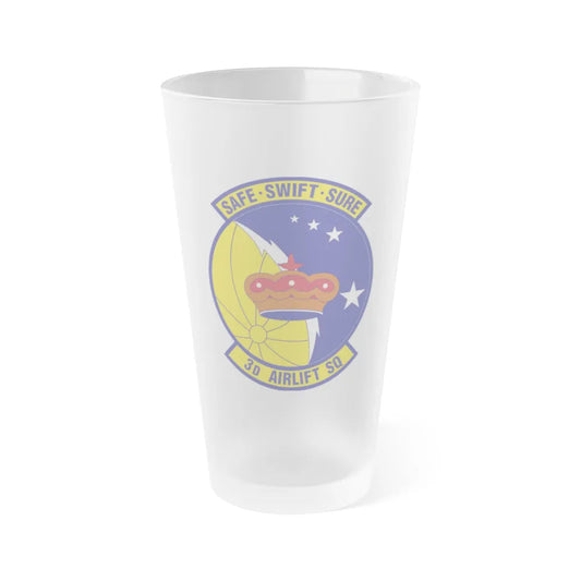 3d Airlift Squadron (U.S. Air Force) Frosted Pint Glass 16oz-Go Mug Yourself