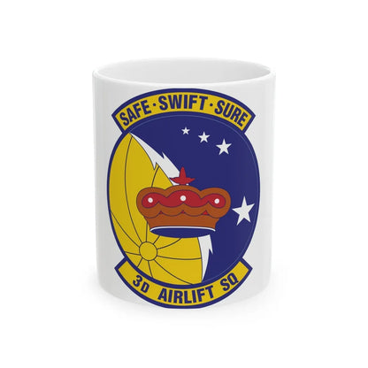 3d Airlift Squadron (U.S. Air Force) White Coffee Mug-11oz-Go Mug Yourself