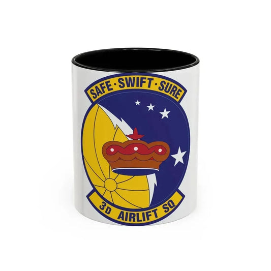 3d Airlift Squadron (U.S. Air Force) Accent Coffee Mug 11oz Black - Go Mug Yourself