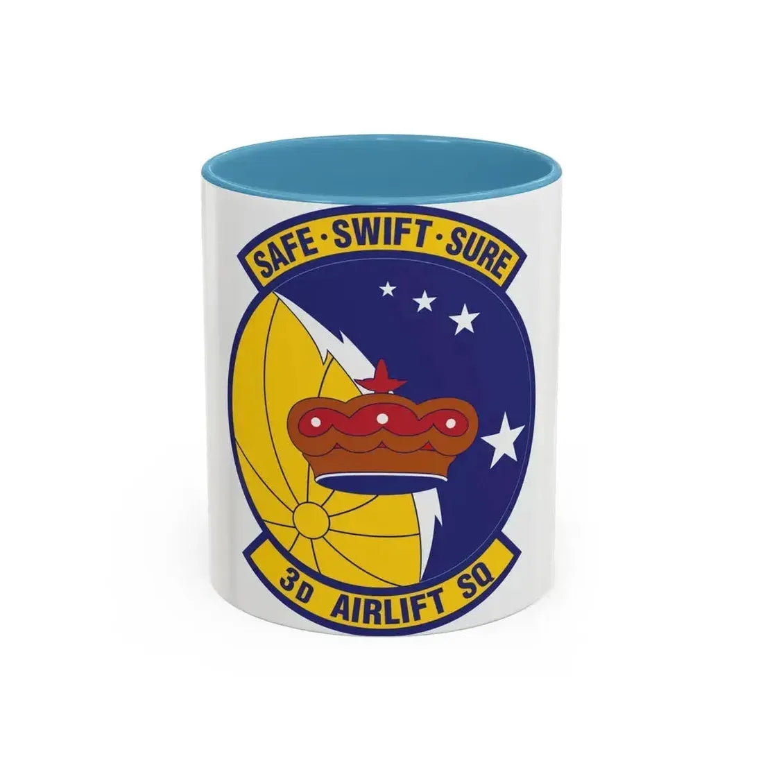 3d Airlift Squadron (U.S. Air Force) Accent Coffee Mug 11oz Light Blue - Go Mug Yourself
