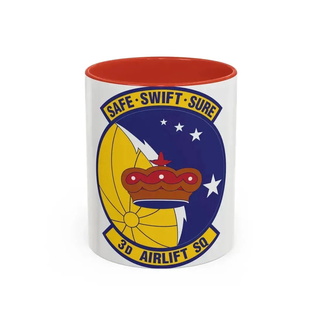 3d Airlift Squadron (U.S. Air Force) Accent Coffee Mug 11oz Red - Go Mug Yourself