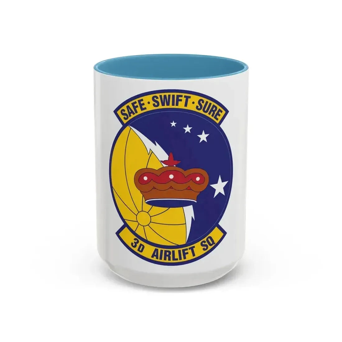 3d Airlift Squadron (U.S. Air Force) Accent Coffee Mug 15oz Light Blue - Go Mug Yourself