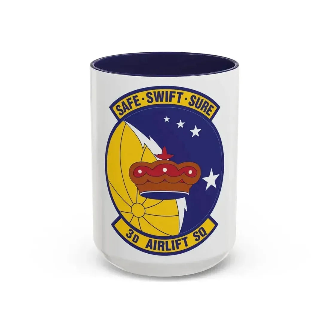 3d Airlift Squadron (U.S. Air Force) Accent Coffee Mug 15oz Navy - Go Mug Yourself