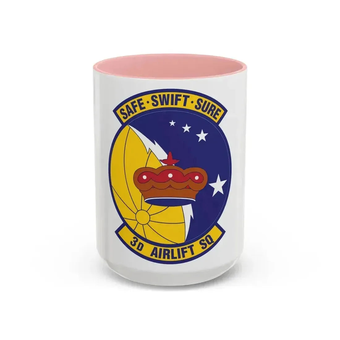 3d Airlift Squadron (U.S. Air Force) Accent Coffee Mug 15oz Pink - Go Mug Yourself