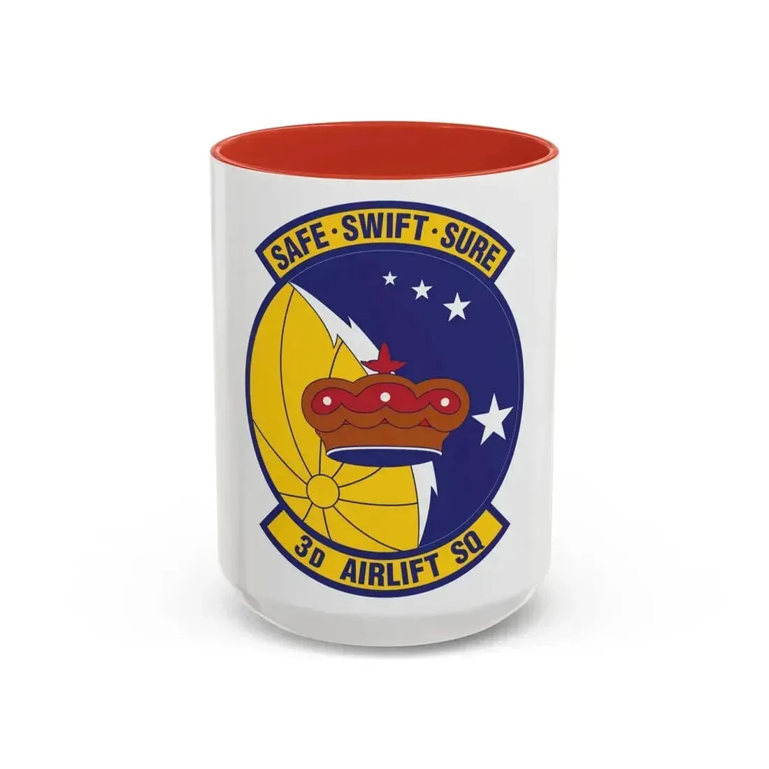 3d Airlift Squadron (U.S. Air Force) Accent Coffee Mug 15oz Red - Go Mug Yourself