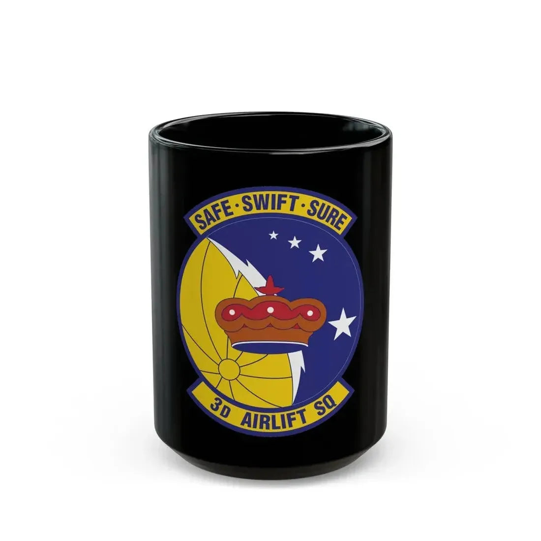 3d Airlift Squadron (U.S. Air Force) Black Coffee Mug 15oz - Go Mug Yourself