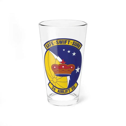 3d Airlift Squadron (U.S. Air Force) Pint Glass 16oz 16oz - Go Mug Yourself