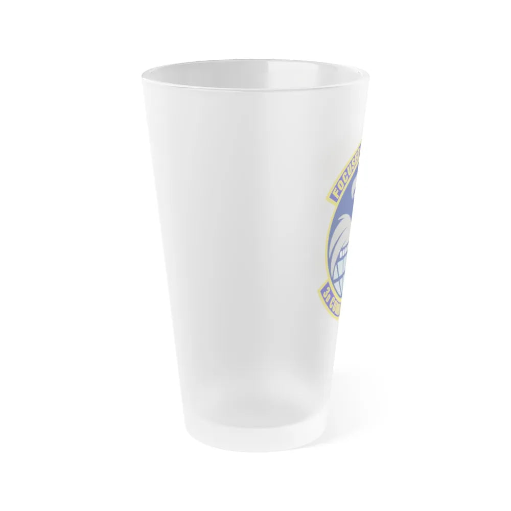 3d Combat Camera Squadron (U.S. Air Force) Frosted Pint Glass 16oz-Go Mug Yourself