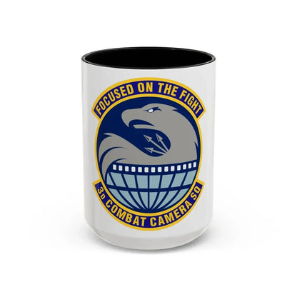3d Combat Camera Squadron (U.S. Air Force) Accent Coffee Mug 15oz Black - Go Mug Yourself