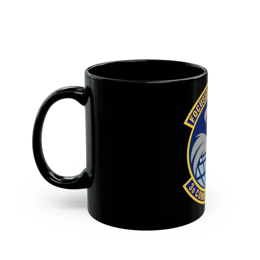 3d Combat Camera Squadron (U.S. Air Force) Black Coffee Mug - Go Mug Yourself