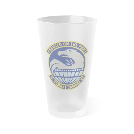 3d Combat Camera Squadron (U.S. Air Force) Frosted Pint Glass 16oz 16oz Frosted - Go Mug Yourself