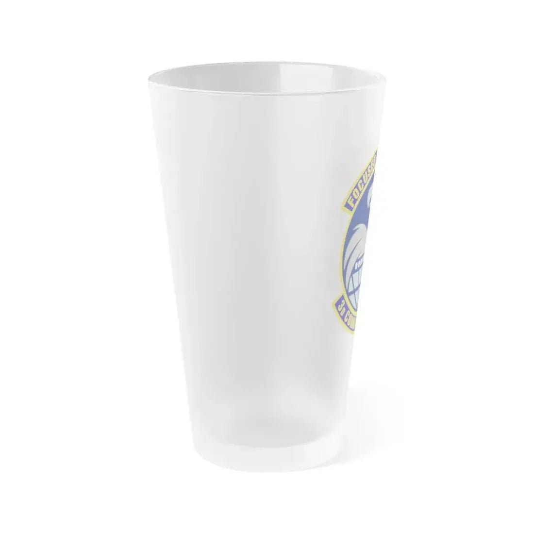 3d Combat Camera Squadron (U.S. Air Force) Frosted Pint Glass 16oz - Go Mug Yourself
