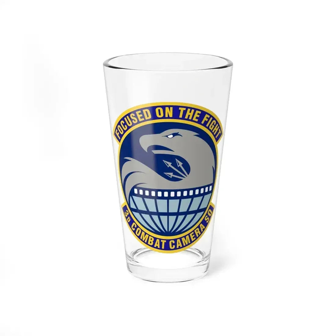 3d Combat Camera Squadron (U.S. Air Force) Pint Glass 16oz 16oz - Go Mug Yourself