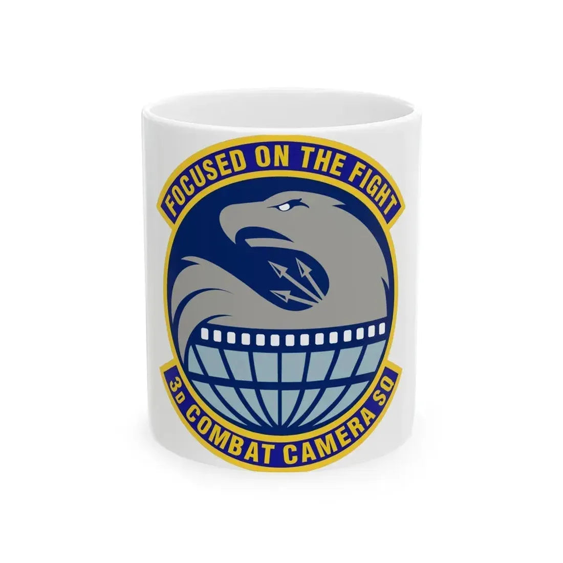 3d Combat Camera Squadron (U.S. Air Force) White Coffee Mug 11oz - Go Mug Yourself