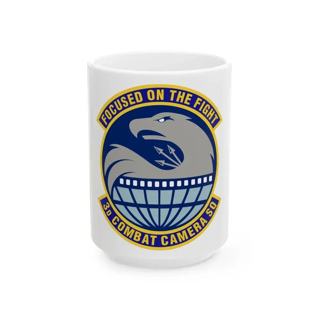 3d Combat Camera Squadron (U.S. Air Force) White Coffee Mug 15oz - Go Mug Yourself