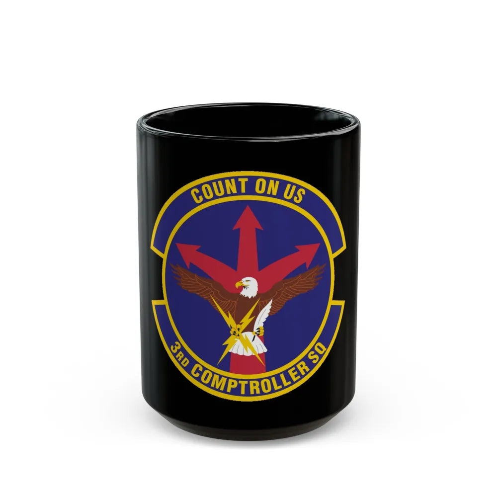 3d Comptroller Squadron (U.S. Air Force) Black Coffee Mug-15oz-Go Mug Yourself