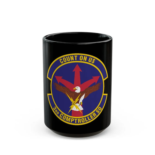 3d Comptroller Squadron (U.S. Air Force) Black Coffee Mug-15oz-Go Mug Yourself