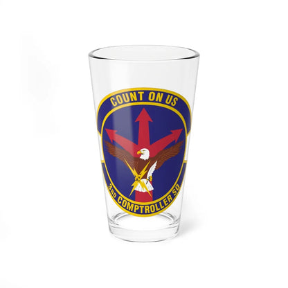 3d Comptroller Squadron (U.S. Air Force) Pint Glass 16oz-16oz-Go Mug Yourself