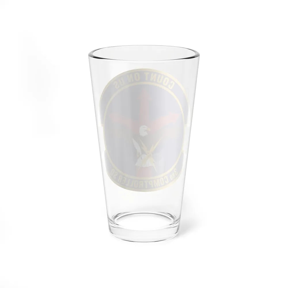 3d Comptroller Squadron (U.S. Air Force) Pint Glass 16oz-Go Mug Yourself