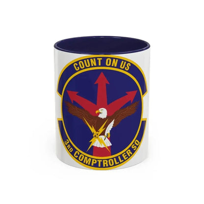 3d Comptroller Squadron (U.S. Air Force) Accent Coffee Mug 11oz Navy - Go Mug Yourself