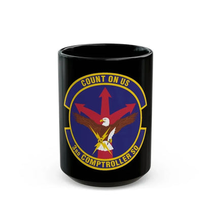 3d Comptroller Squadron (U.S. Air Force) Black Coffee Mug 15oz - Go Mug Yourself