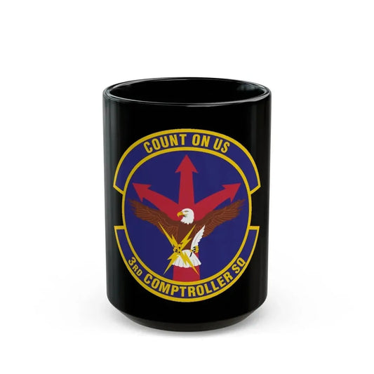 3d Comptroller Squadron (U.S. Air Force) Black Coffee Mug 15oz - Go Mug Yourself