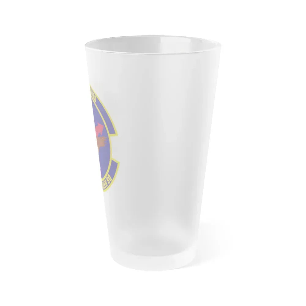 3d Comptroller Squadron (U.S. Air Force) Frosted Pint Glass 16oz - Go Mug Yourself
