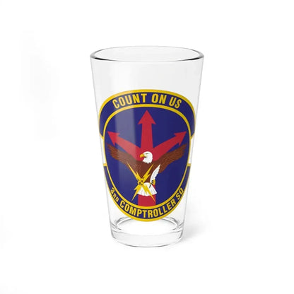 3d Comptroller Squadron (U.S. Air Force) Pint Glass 16oz 16oz - Go Mug Yourself