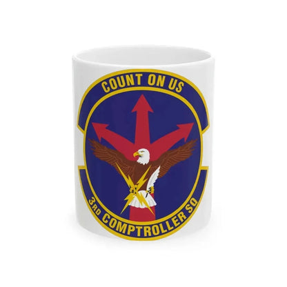 3d Comptroller Squadron (U.S. Air Force) White Coffee Mug 11oz - Go Mug Yourself