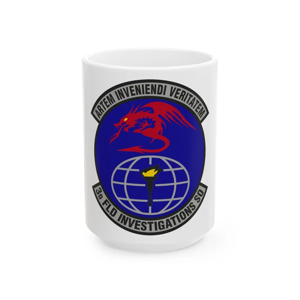 3d Field Investigations Squadron (U.S. Air Force) White Coffee Mug-15oz-Go Mug Yourself