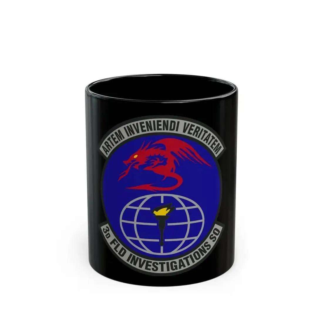 3d Field Investigations Squadron (U.S. Air Force) Black Coffee Mug 11oz - Go Mug Yourself