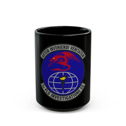3d Field Investigations Squadron (U.S. Air Force) Black Coffee Mug 15oz - Go Mug Yourself