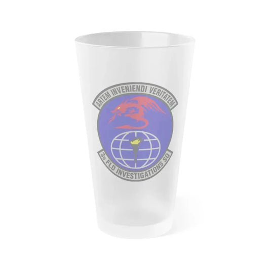 3d Field Investigations Squadron (U.S. Air Force) Frosted Pint Glass 16oz 16oz Frosted - Go Mug Yourself
