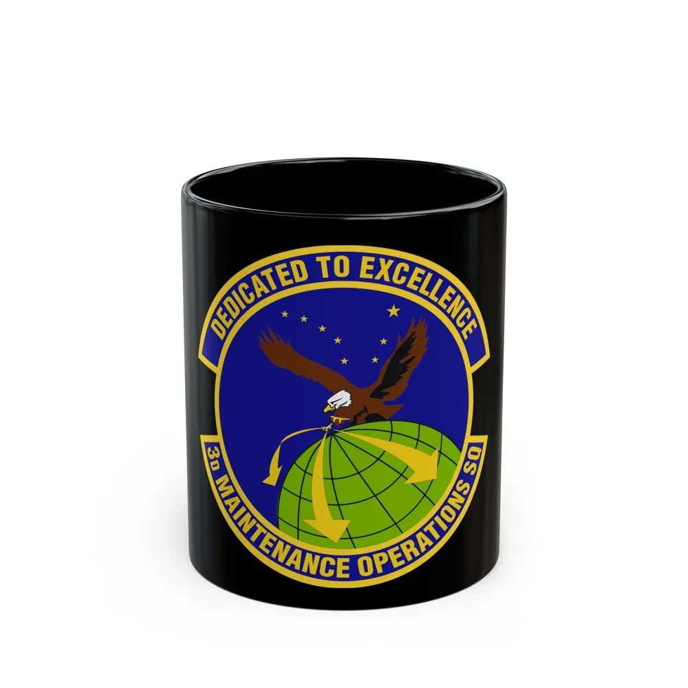 3d Maintenance Operations Squadron (U.S. Air Force) Black Coffee Mug-11oz-Go Mug Yourself