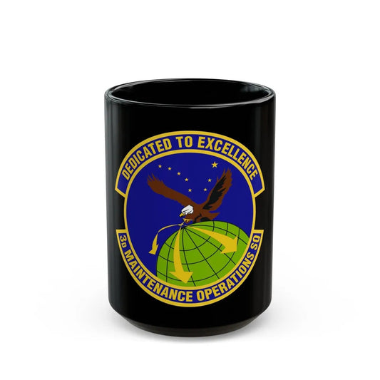 3d Maintenance Operations Squadron (U.S. Air Force) Black Coffee Mug-15oz-Go Mug Yourself