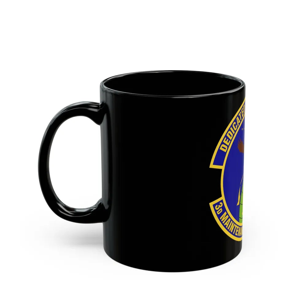 3d Maintenance Operations Squadron (U.S. Air Force) Black Coffee Mug-Go Mug Yourself