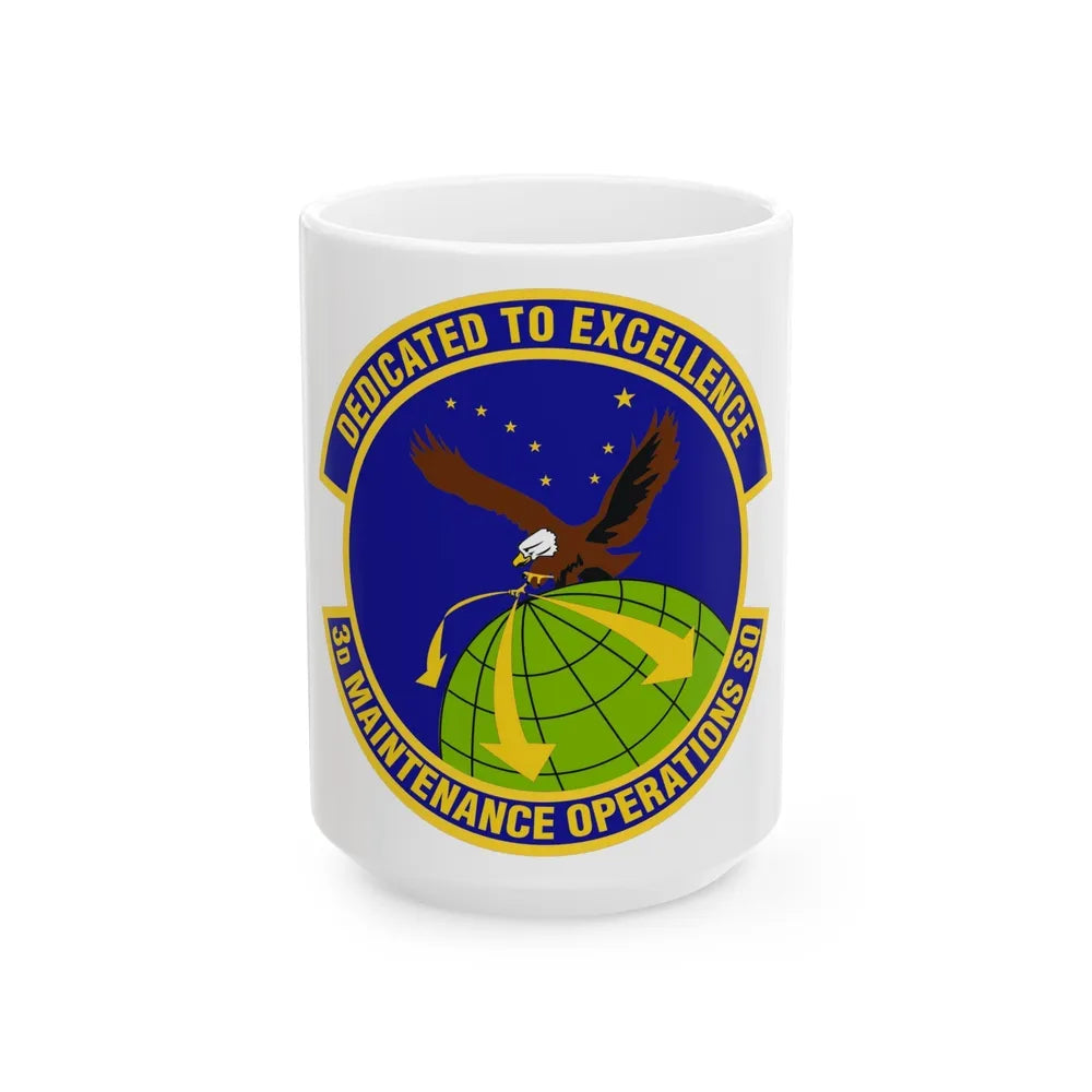 3d Maintenance Operations Squadron (U.S. Air Force) White Coffee Mug-15oz-Go Mug Yourself