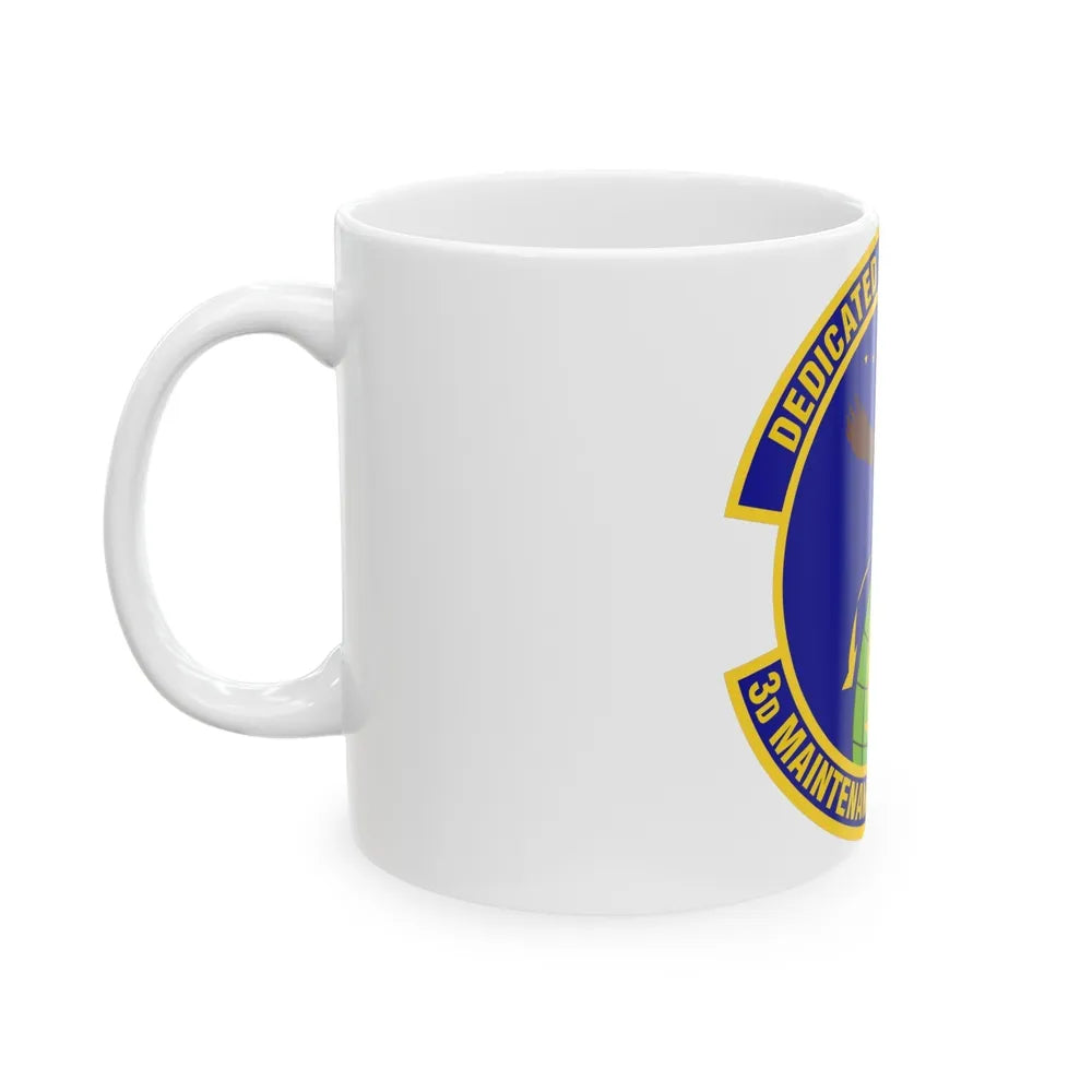 3d Maintenance Operations Squadron (U.S. Air Force) White Coffee Mug-Go Mug Yourself