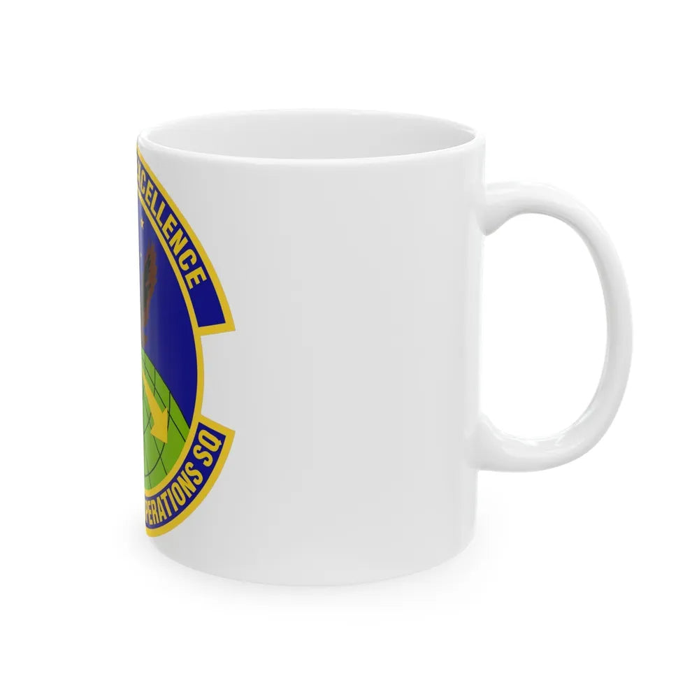 3d Maintenance Operations Squadron (U.S. Air Force) White Coffee Mug-Go Mug Yourself