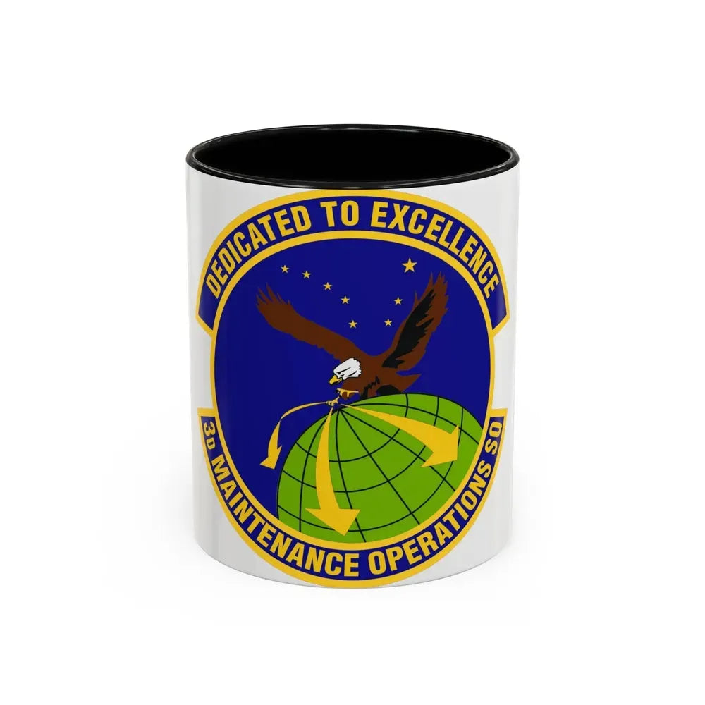 3d Maintenance Operations Squadron (U.S. Air Force) Accent Coffee Mug 11oz Black - Go Mug Yourself