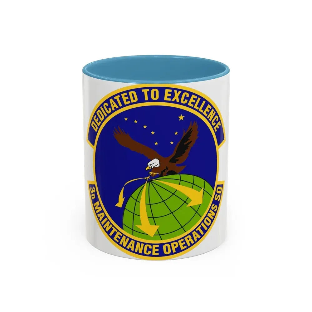 3d Maintenance Operations Squadron (U.S. Air Force) Accent Coffee Mug 11oz Light Blue - Go Mug Yourself