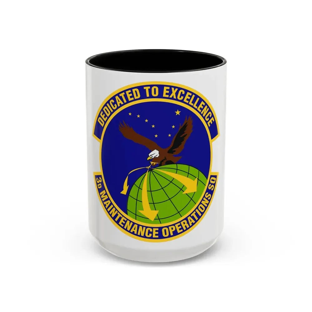 3d Maintenance Operations Squadron (U.S. Air Force) Accent Coffee Mug 15oz Black - Go Mug Yourself