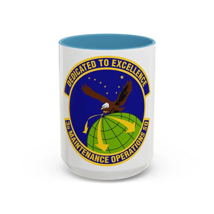 3d Maintenance Operations Squadron (U.S. Air Force) Accent Coffee Mug 15oz Light Blue - Go Mug Yourself