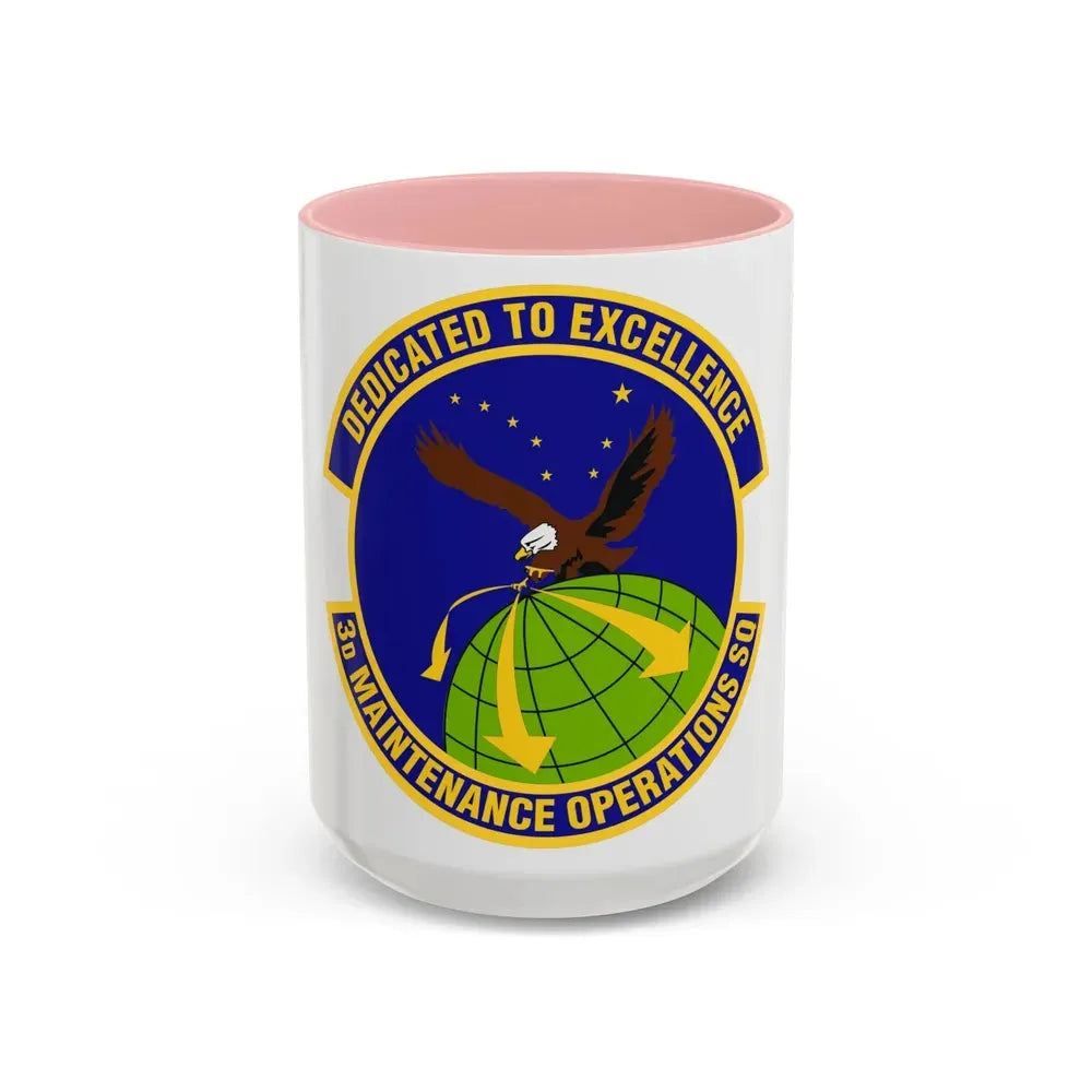 3d Maintenance Operations Squadron (U.S. Air Force) Accent Coffee Mug 15oz Pink - Go Mug Yourself