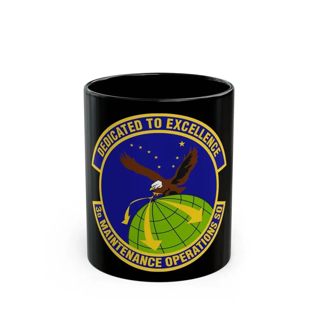 3d Maintenance Operations Squadron (U.S. Air Force) Black Coffee Mug - Go Mug Yourself