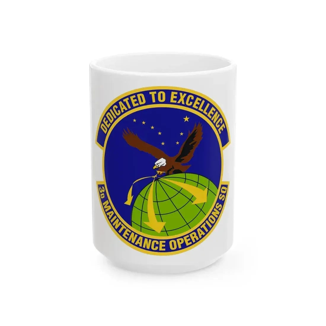 3d Maintenance Operations Squadron (U.S. Air Force) White Coffee Mug - Go Mug Yourself