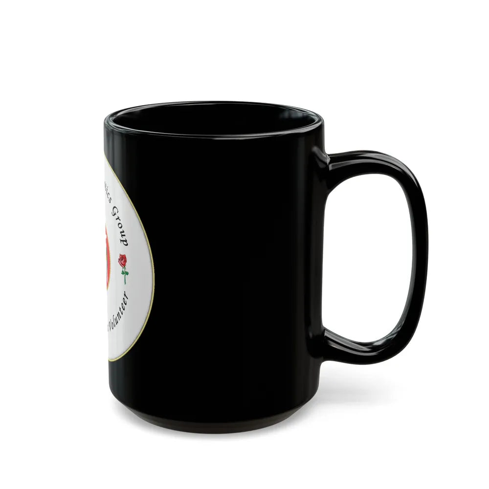 3d Marines Logistics Group Family Readiness Volunteer (USMC) Black Coffee Mug-Go Mug Yourself