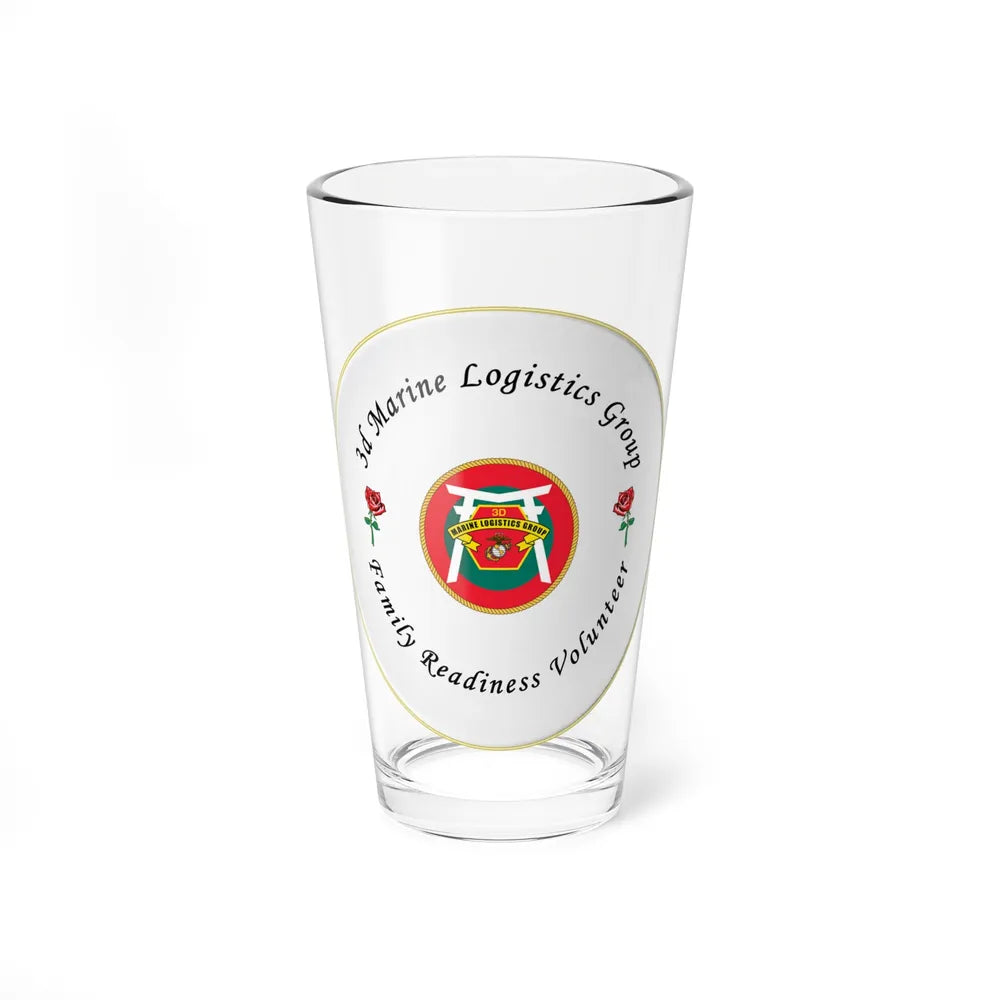 3d Marines Logistics Group Family Readiness Volunteer (USMC) Pint Glass 16oz-16oz-Go Mug Yourself