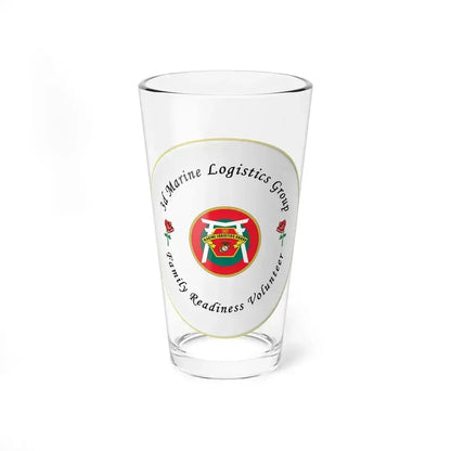3d Marines Logistics Group Family Readiness Volunteer (USMC) Pint Glass 16oz 16oz - Go Mug Yourself